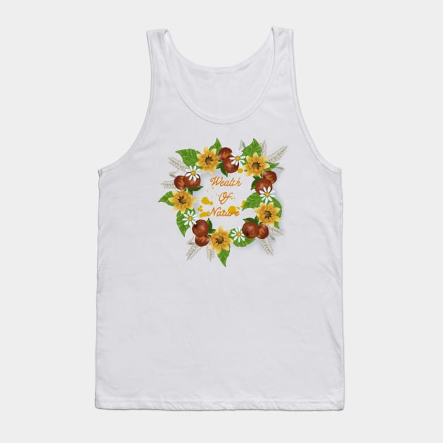 Wealth of Nature Tank Top by JuliaArtPaint